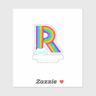 Somewhere Rainbow Inspirational Alphabet Print