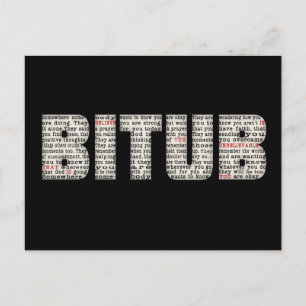 Somewhere Somebody (BITUB) Postcard