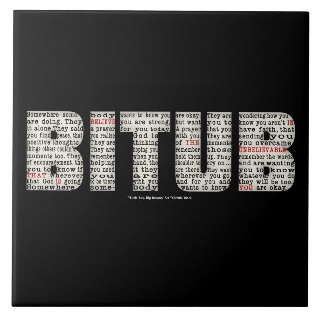 Somewhere Somebody (BITUB) Tile (Front)