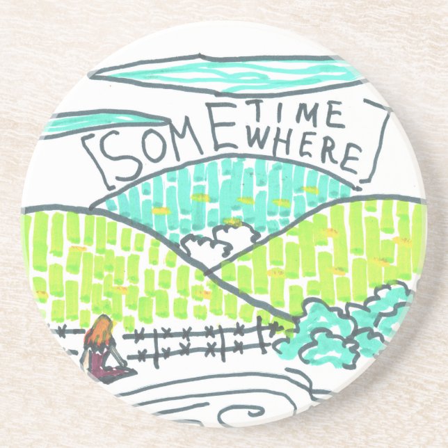 Somewhere / Sometime Coaster (Front)