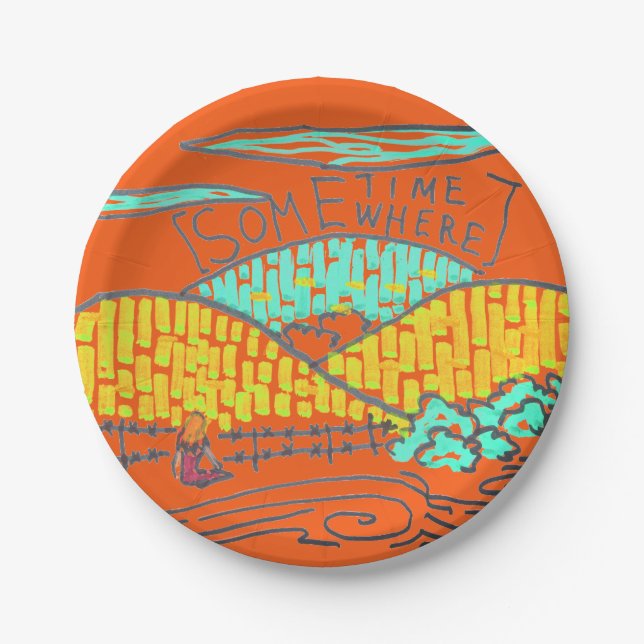 Somewhere / Sometime Dinner Plate (Front)