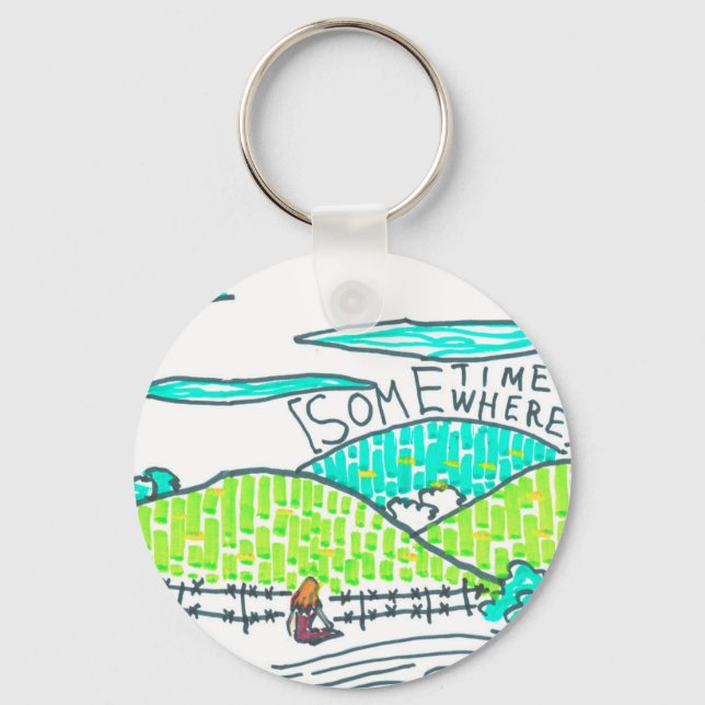 Somewhere / Sometime Keychain (Front)