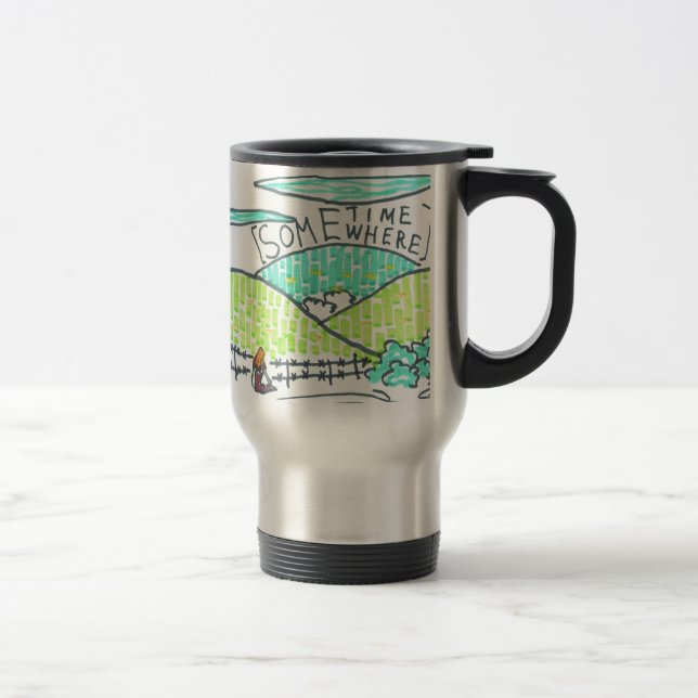 Somewhere / Sometime Travel Mug (Right)