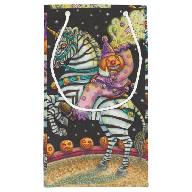 SOMMEIL DE CIRCUS EN COURBURE, SAC CADEAU UNICORN  (Dos)