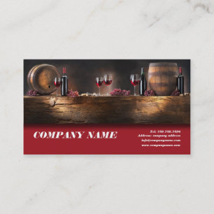 Sommelier Carte de visite de dégustation Winemaker