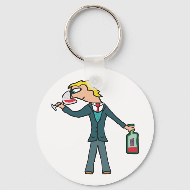 Sommelier Wine Tasting Keychain (Front)