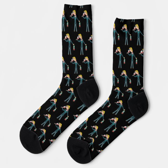 Sommelier Wine Tasting Socks (Left)