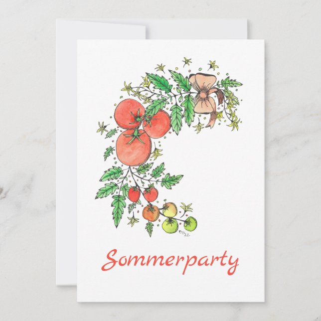 Sommerparty Invitation (Front)