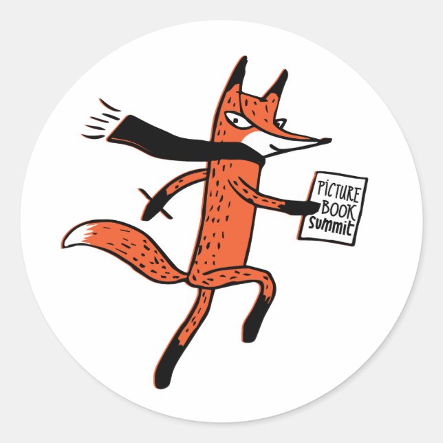 Sommet du livre photo - Dash Fox Sticker (Devant)