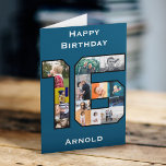 Son 16th Birthday Photo Card<br><div class="desc">Personalize this big 16th birthday card with your favourite photographs. Designed for that special person. The number 16 photo collage is a unique custom way to give a birthday card with a special personalized quality. The template is set up for you to easily create your own photo collage by adding...</div>