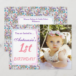 SON 1ER ANNIVERSAIRE INVITATION