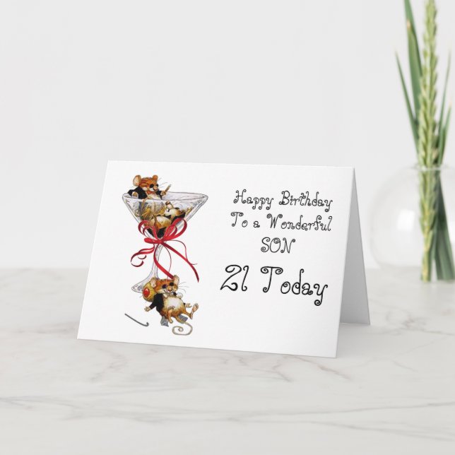 SON 21ST BIRTHDAY CARD (Front)