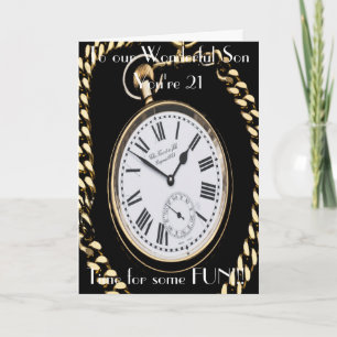 SON 21ST BIRTHDAY CARD