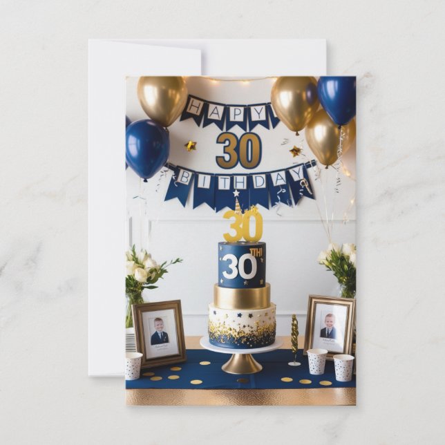 son 30th birthday card (Front)