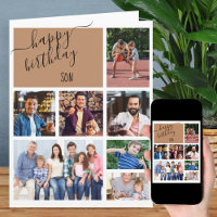 Son 7 Photo Collage Personalized Birthday