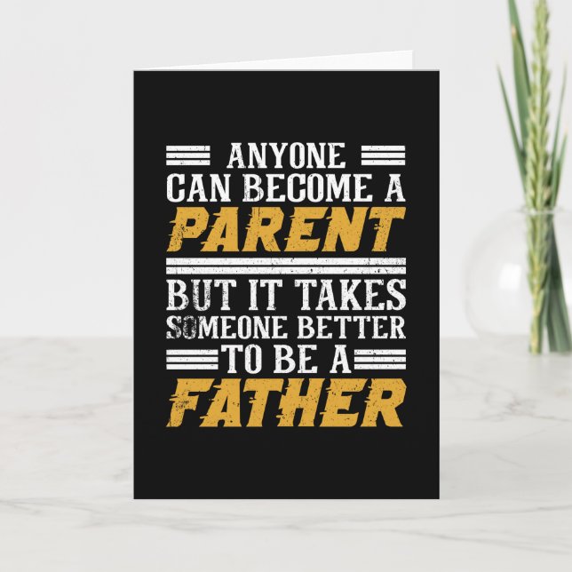 Son and dad saying Father's Day Card (Front)