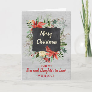 Son and Daughter in Law Merry Christmas Card