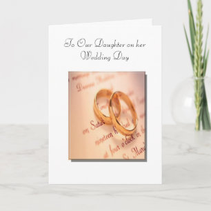 Son and Daughter's Wedding Day Card