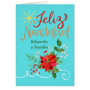 Son and Family Christmas Spanish Feliz Navidad