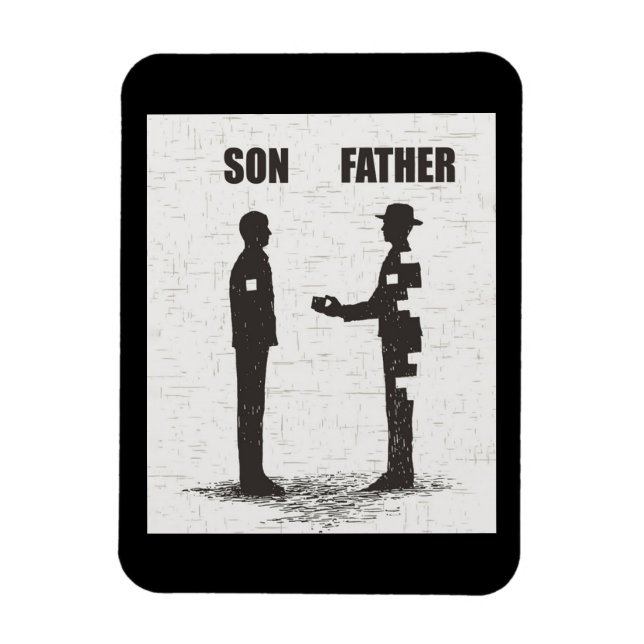 Son And Father Magnet (Vertical)