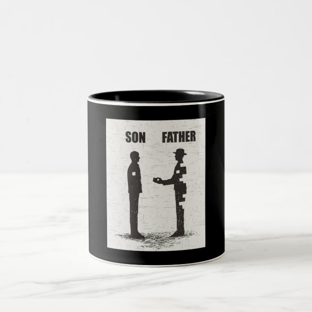 Son And Father Two-Tone Coffee Mug (Center)
