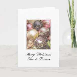 son and fiancee Merry Christmas card