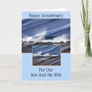Son And Wife Wedding Anniversary Card