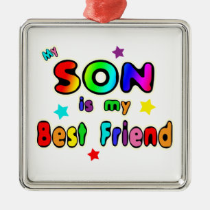 Son Best Friend Metal Ornament