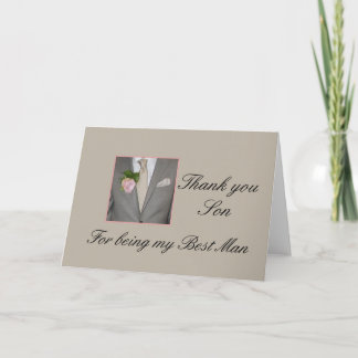 son    best man thank you card