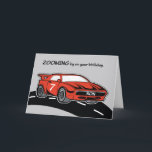 Son Birthday Age 7 Red Sports Car Card<br><div class="desc">This card is the best card you could give to a kid son who is so much into sportscars. He will surely appreciate that red sportscar on the cover with the word son on the front and the number 7 on the door. Greet him a happy 7th birthday with this...</div>