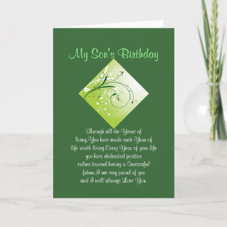 Son Birthday Card