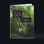 Son Birthday, Humourous Gnome in Forest Card<br><div class="desc">This funny birthday card for your son features a cartoon illustrated gnome with a white,  bushy beard and pointy,  red hat,  behind a bush in a photo of a forest - speaking compliments in a pair of speech bubbles with fun,  hand drawn typeface.</div>