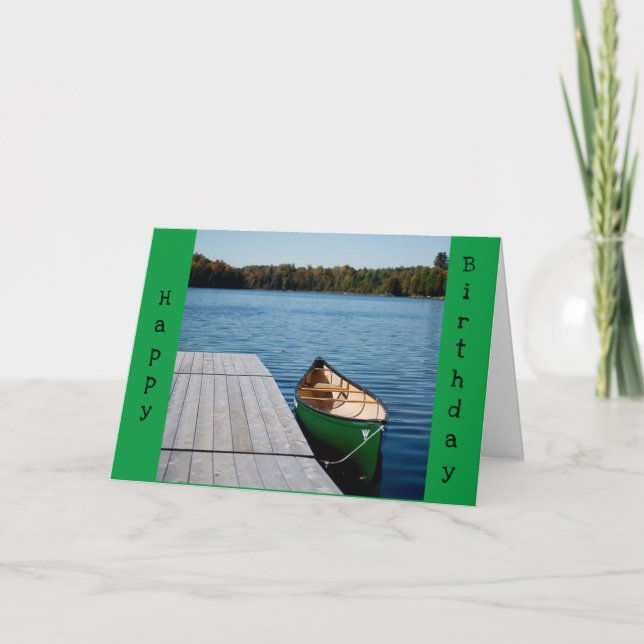 **SON** BIRTHDAY-LIKE A DAY AT THE LAKE! CARD (Front)