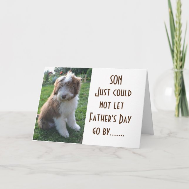 **SON** BONNE CARTE DE FÊTE DES PÈRES (Devant)