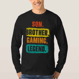 Son Brother Gaming Legend Best Bro Ever Brotherhoo T-Shirt