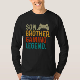 Son Brother Gaming Legend Gamer Video Gamer Pc Ner T-Shirt
