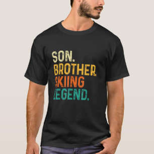 Son Brother Skiing Legend Winter Sports Ski Skier  T-Shirt