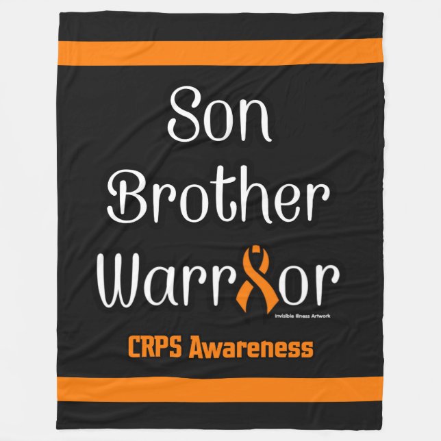 Son Brother Warrior...CRPS Fleece Blanket (Front)