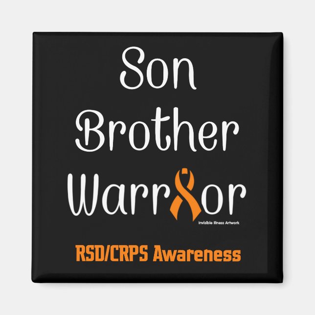 Son Brother Warrior...RSD/CRPS Magnet (Front)