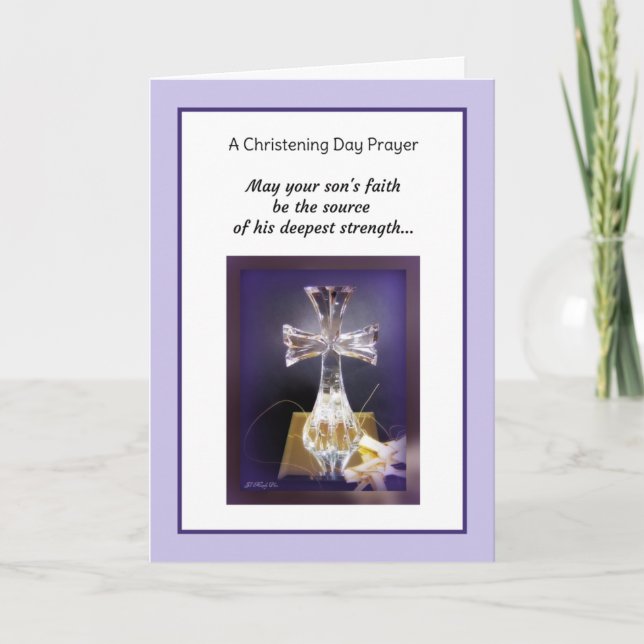 Son Christening Card (Front)