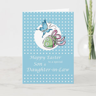 Son & Daughter-in-Law Easter Butterfly New Beginni Holiday Card