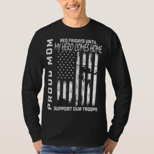 Son Daughter Mom Red Friday Military Support Troop T-Shirt
