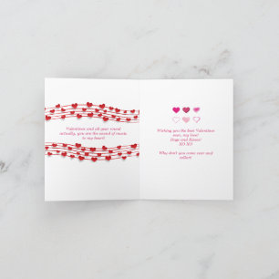 Son de la musique à mon coeur Valentines Carte de 