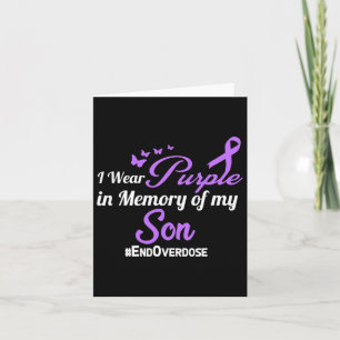 Son Drug Overdose Awareness Memory  Card