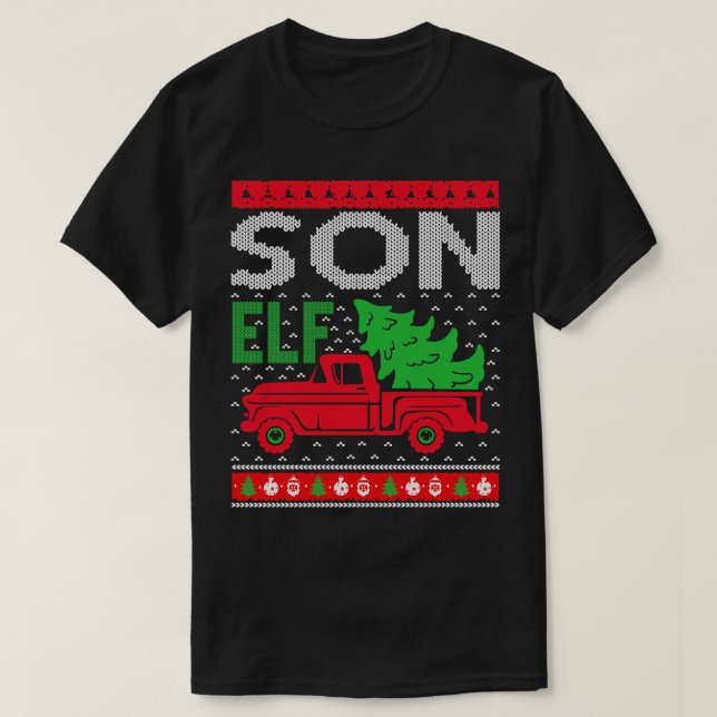 Son Elf ugly christmas sweater (Design Front)