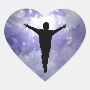 Son embrace the light heart sticker