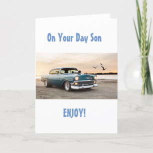 SON ENJOY, RELAX AND KNOW YOU ARE LOVED BIRTHDAY C CARD
