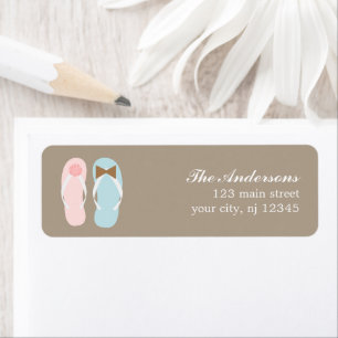 Son et ses tongs Flip Flops Beach Wedding