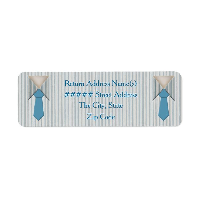 Son et son Blue Oxford Pinstripe (Devant)