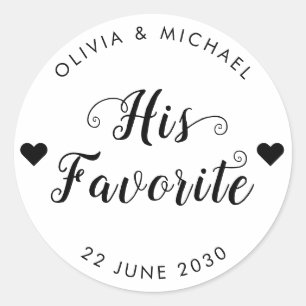 Son Étiquette favori Groom Fête de mariage Favoris